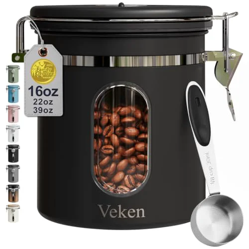 Carefully Designed Coffee Canister with Window High-End