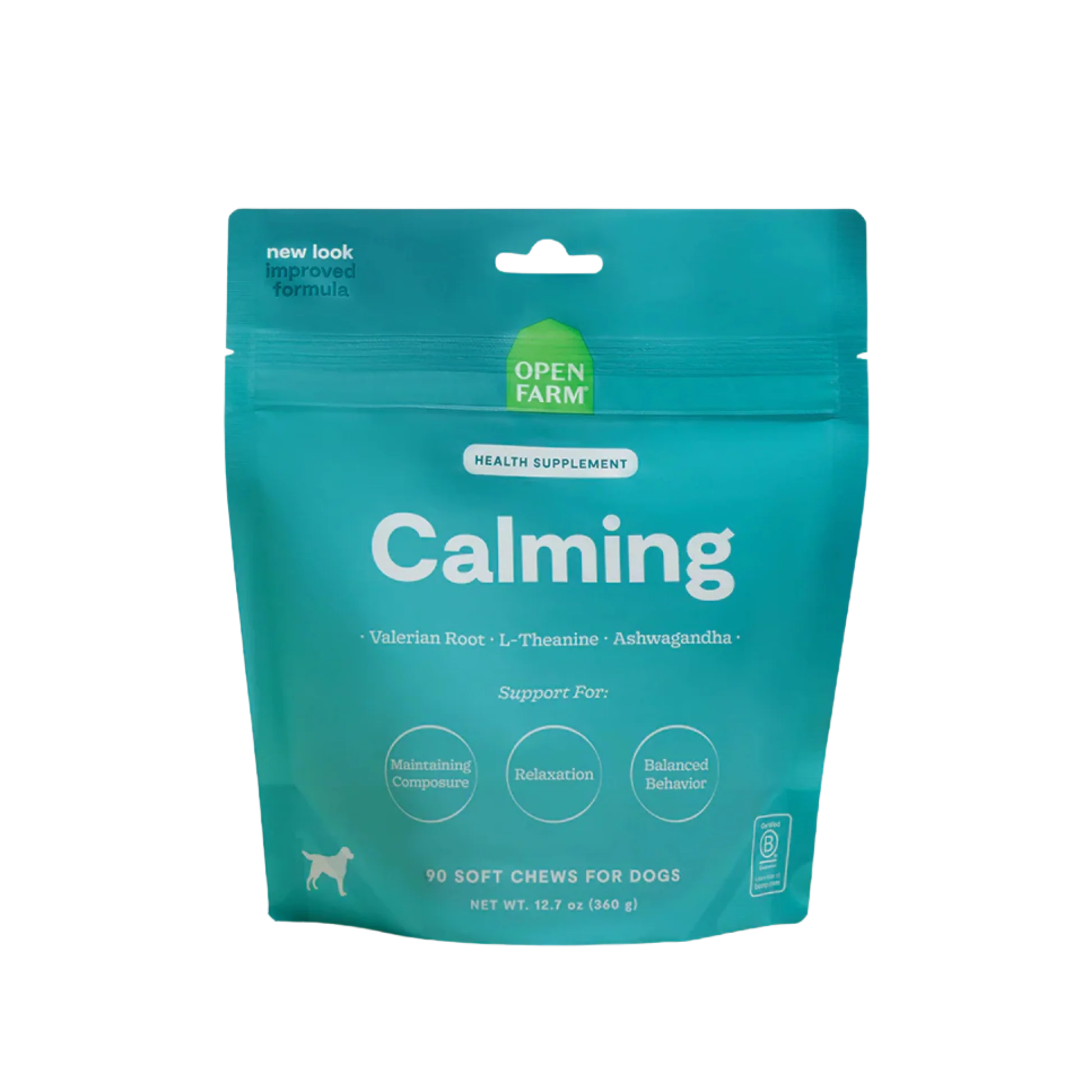 Solid Open Farm Calming Health Supplement Chews for Dogs Consistent