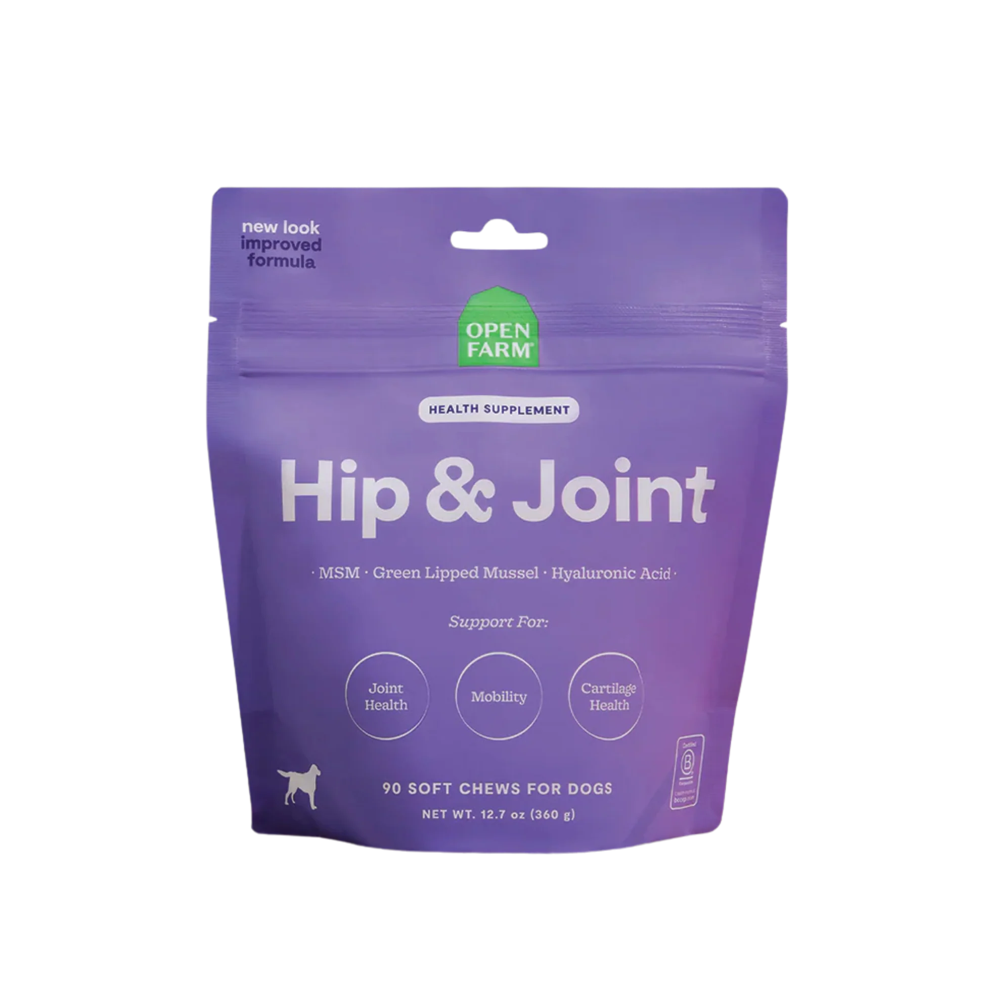 Detailed Open Farm Hip Joint Health Supplement Chews for Dogs Organic