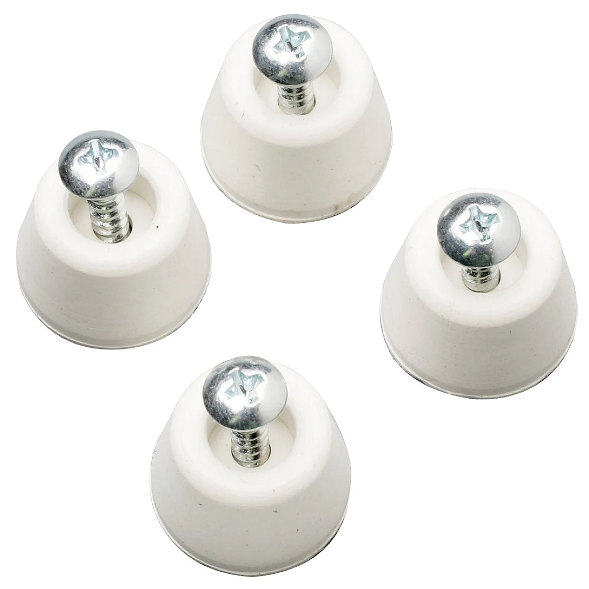 High-Quality Do it 3 4 White Vinyl Toilet Seat Screw Bumper Set Reliable