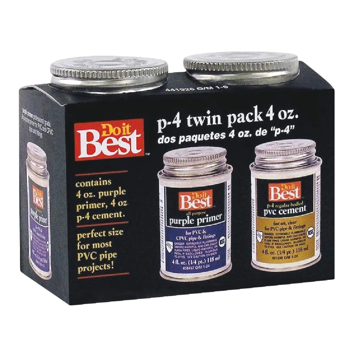 Traditional Do it 4 Oz. Regular Bodied Purple PVC Cement Refined