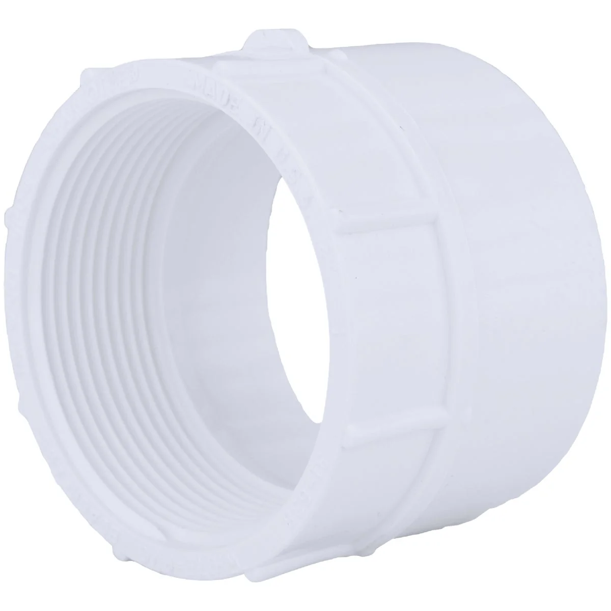 Classic Charlotte Pipe 2 In. Hub x 2 In. FPT Schedule 40 DWV PVC Adapter Certified