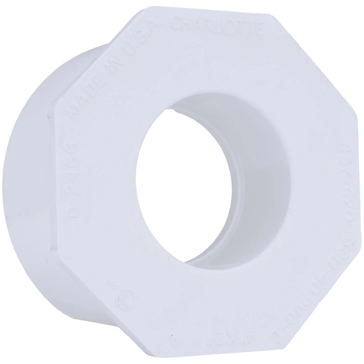 Contemporary Charlotte Pipe 4 In. SPG x 2 In. Slip Schedule 40 PVC Bushing High-Grade