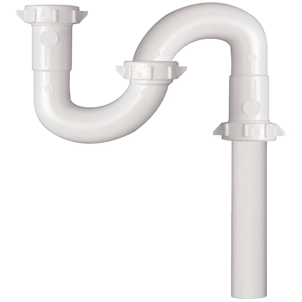 Solid Do it 1-1 4 In. x 1-1 4 In. White Plastic S-Trap Convenient