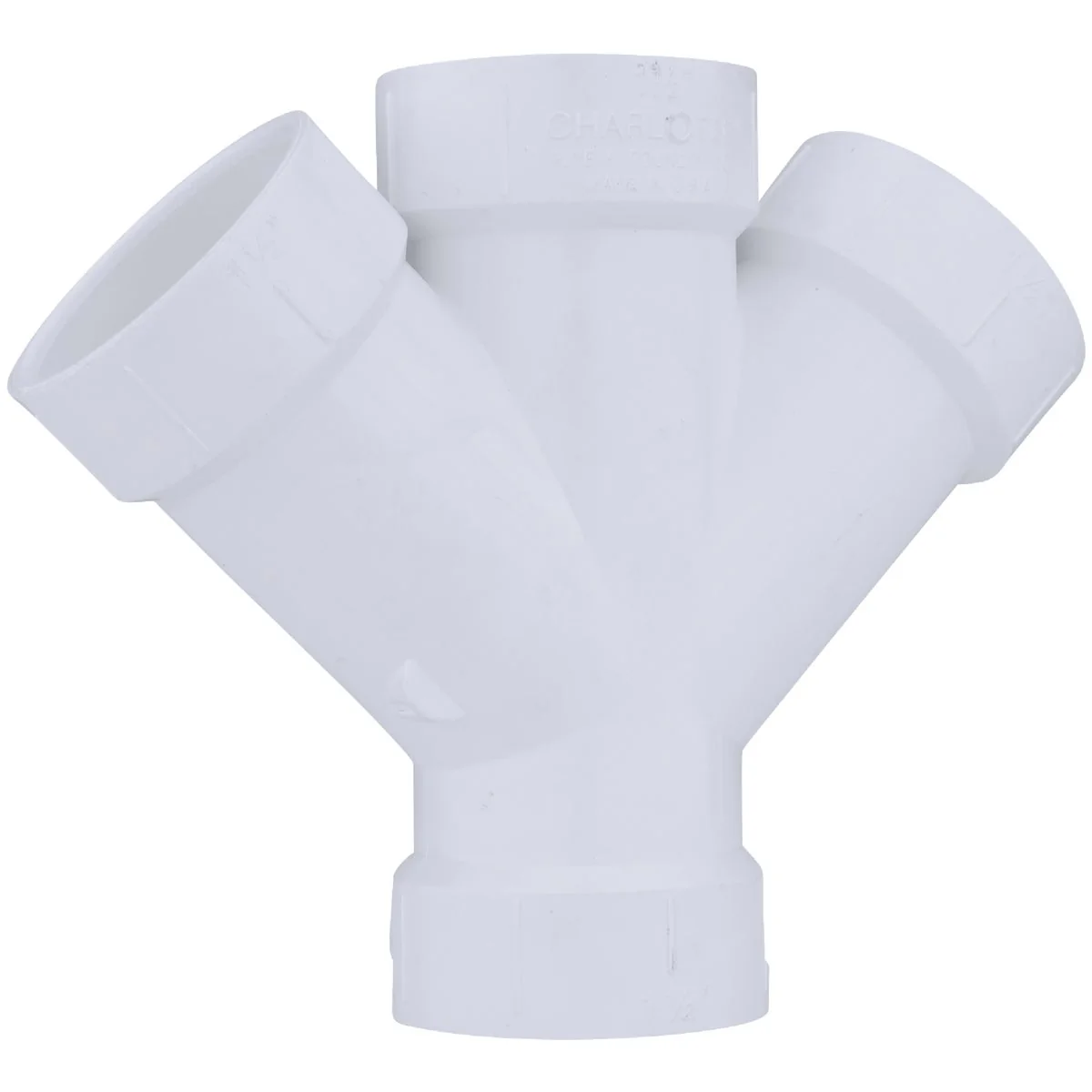 Top-Quality Charlotte Pipe 1-1 2 In. Schedule 40 DWV PVC Double Wye User-Friendly