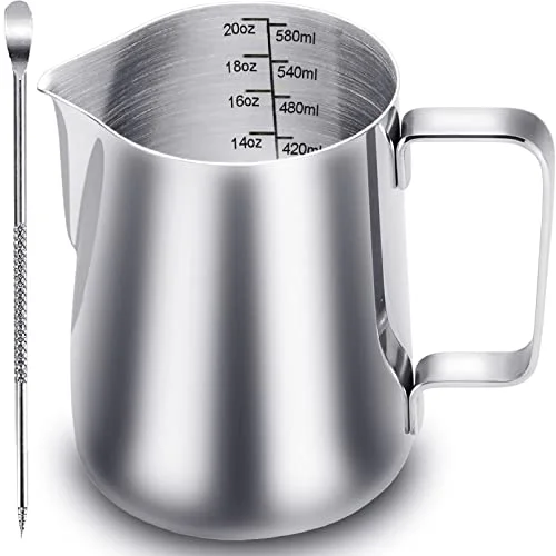 Top-Quality Milk Frothing Pitcher 20 oz Enhanced