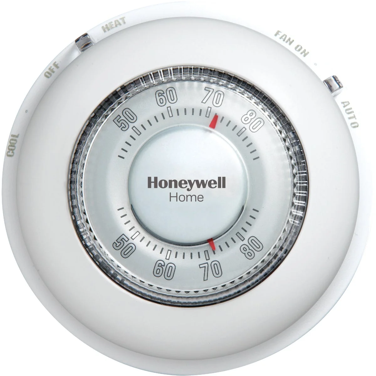 Carefully Designed Honeywell Home Heat or Cool Off White Round Wall Thermostat Solid