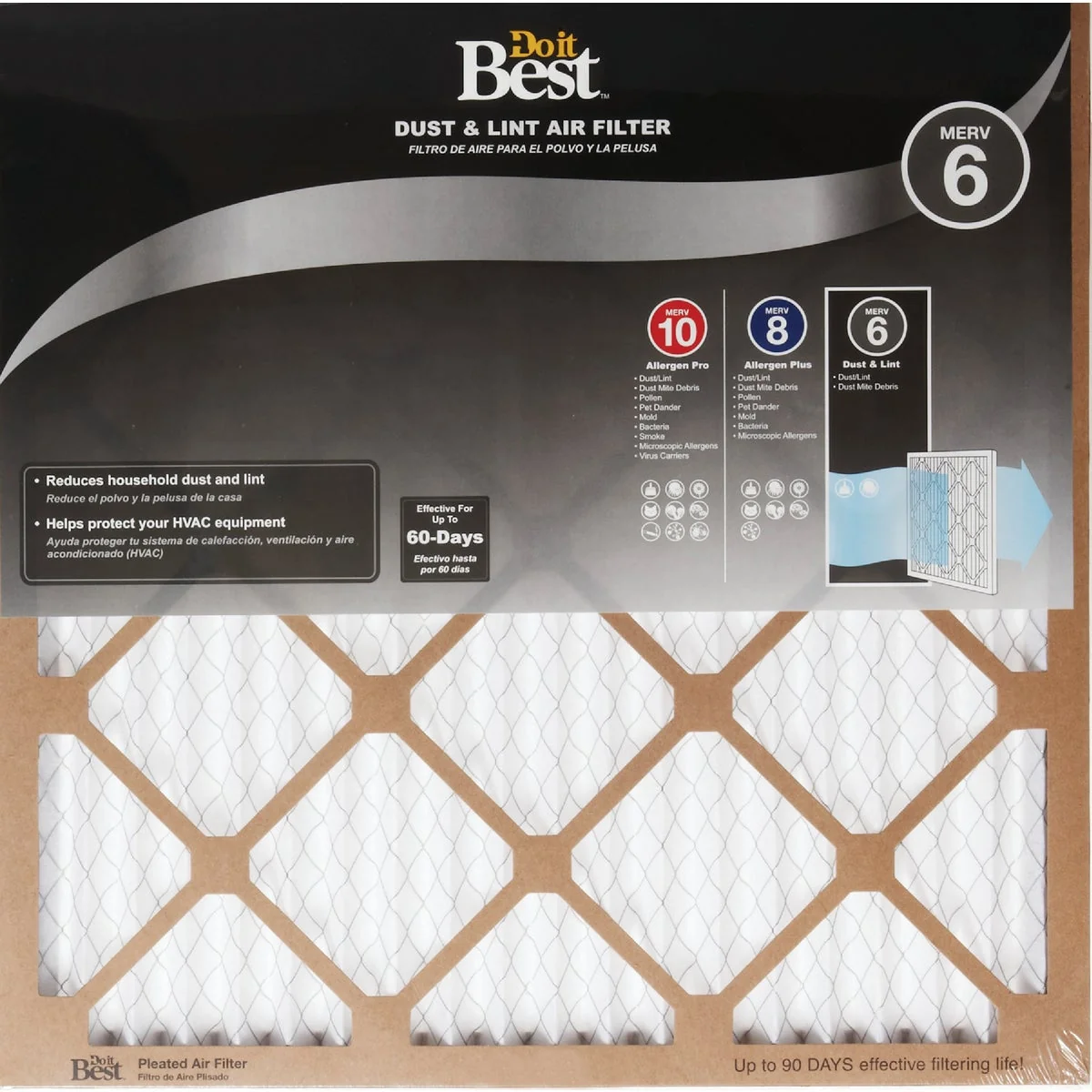 Sophisticated Do it 10 In. x 24 In. x 1 In. Dust Lint MERV 6 Furnace Filter Unique