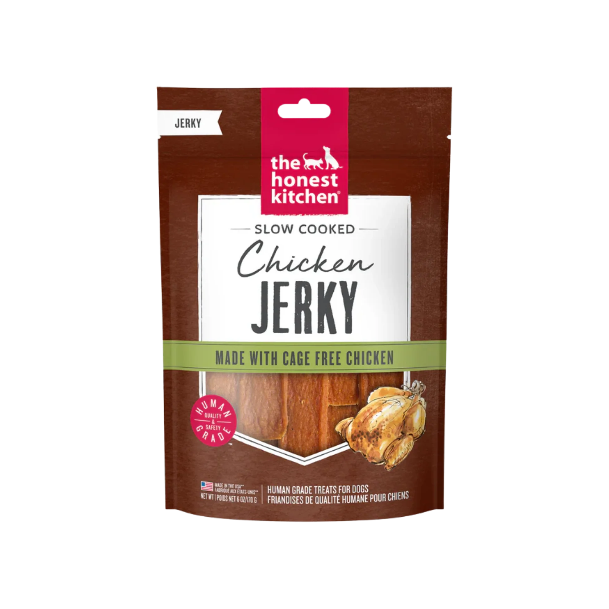 Official The Honest Kitchen Slow Cooked Chicken Jerky Chews Authentic