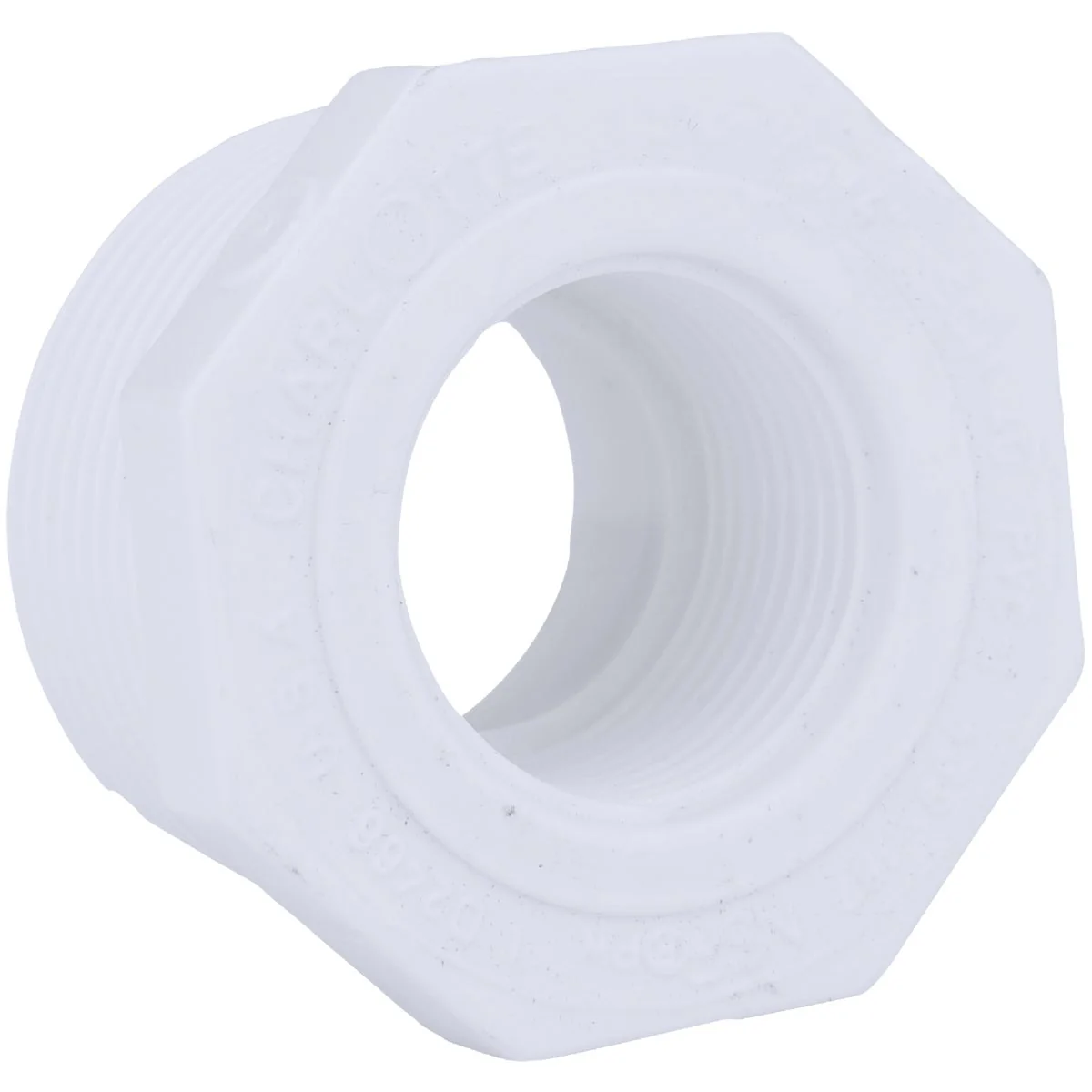 Clean Charlotte Pipe 1-1 4 In. MPT x 3 4 In. FPT Schedule 40 PVC Bushing Organic