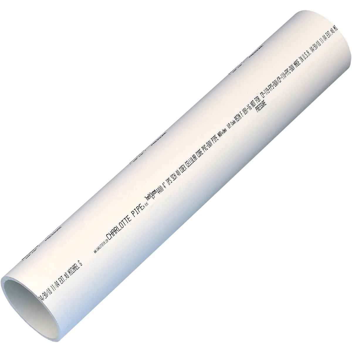 Comfortable Charlotte Pipe 4 In. x 2 Ft. Schedule 40 PVC-DWV Cellular Core Pipe Efficient