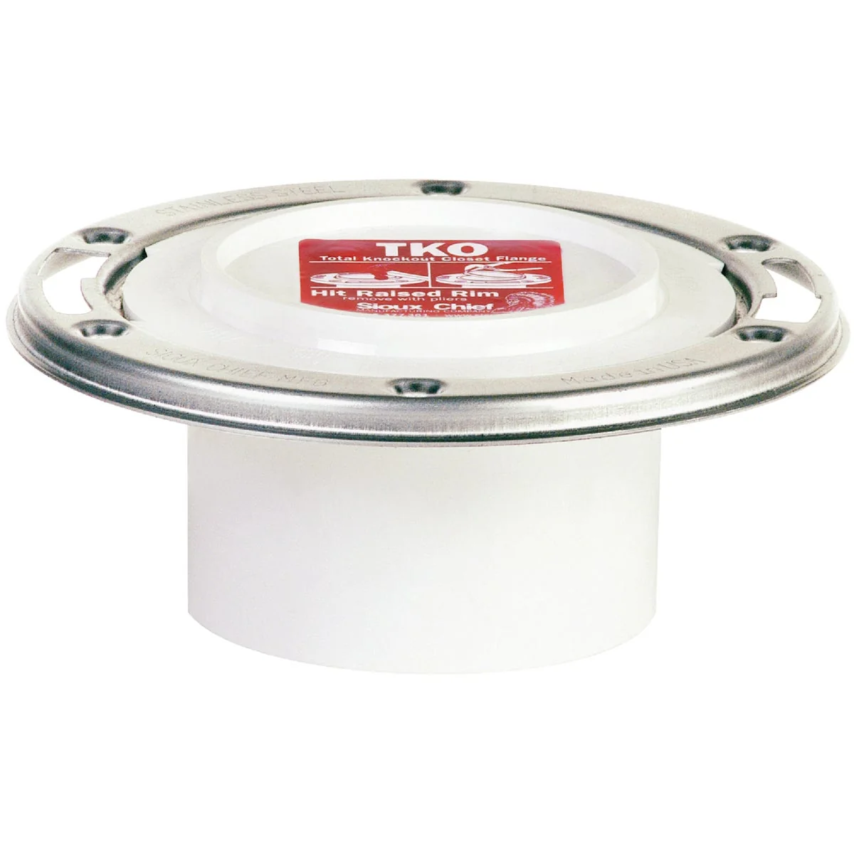 Classic Sioux Chief 4 In.x 3 In. Schedule 40 DWV PVC Closet Flange Natural