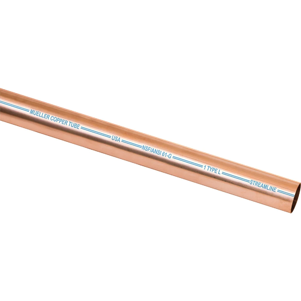 Clean Mueller Streamline 1 2 In. ID x 20 Ft. Type L Copper Pipe Original