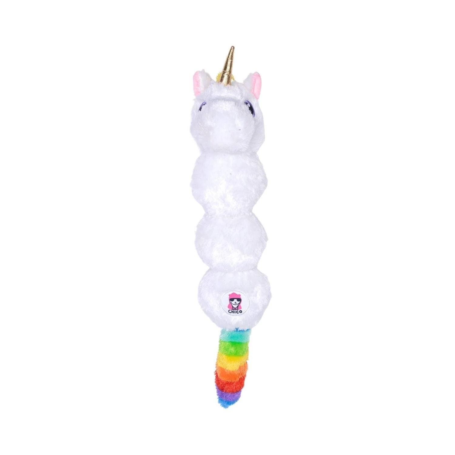 High-End Colorful Unicorn al Creature Plush Dog Toy – with Squeaker Crinkle Paper for Fun Play Easy-to-Use