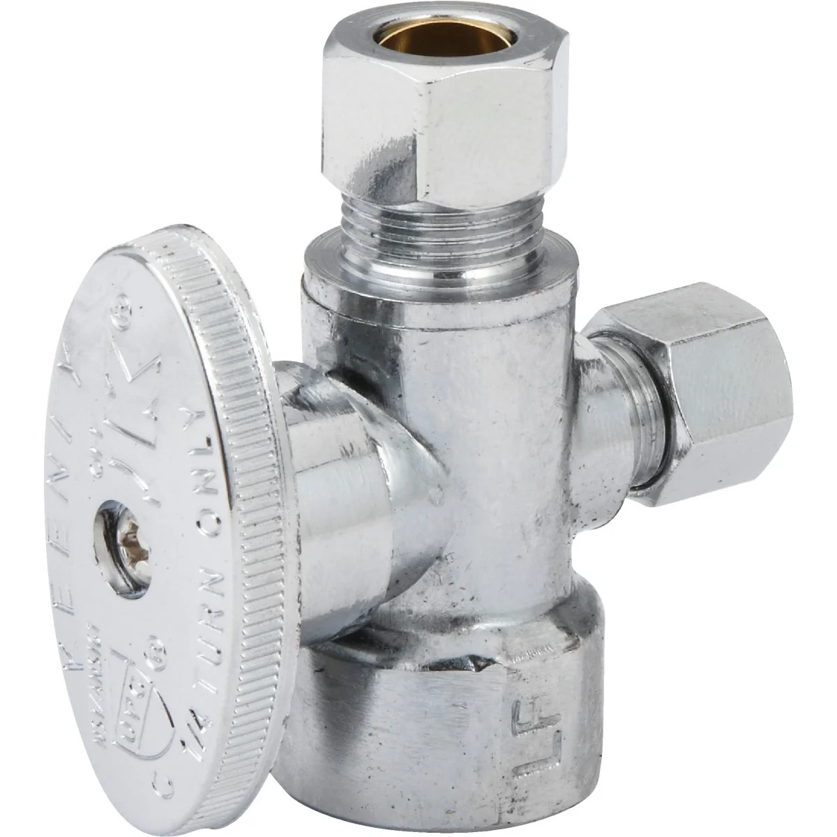 Smooth Do it 1 2 In. FIP x 3 8 In. OD x 1 4 In. OD Quarter Turn Angle Valve Pure