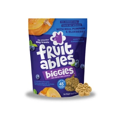 Professional fruitables biGGies - Pumpkin and Blueberry - Dog Treats Natural
