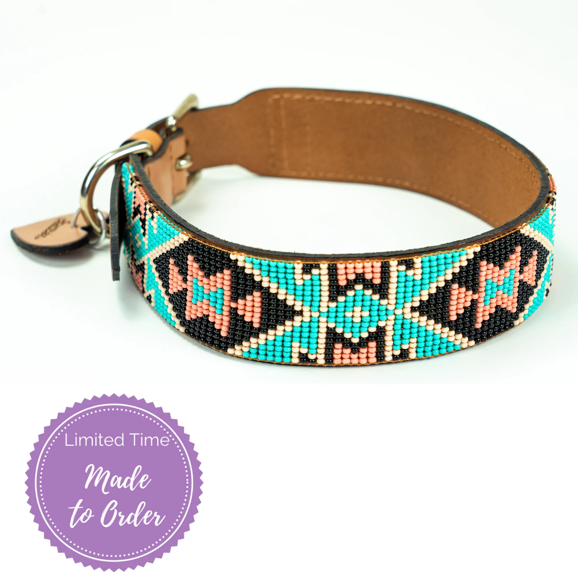 Refined Santorini Sambboho dog collar made to order Contemporary