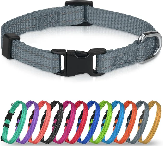 Exclusive Joytale Small Dog Collar Reflective and Adjustable Nylon Collar Sophisticated