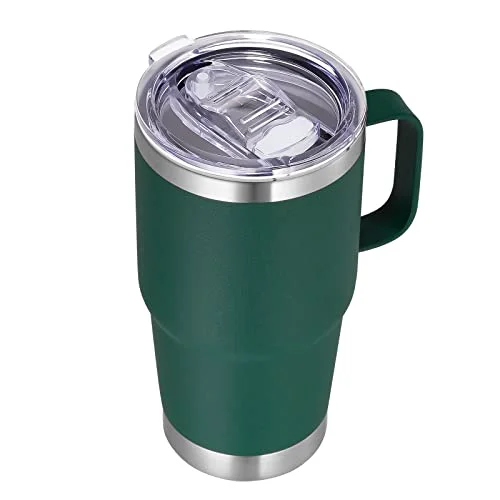 Certified 20 oz Tumbler with Handle Lid and Straw Comfortable