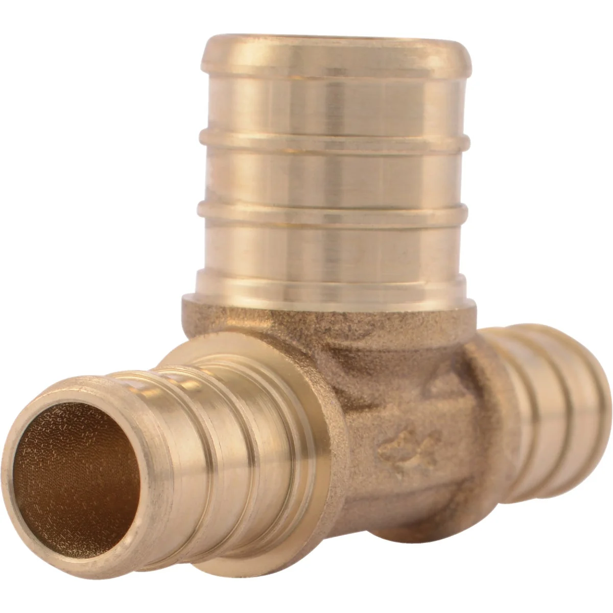 Versatile SharkBite 1 2 In. x 1 2 In. x 3 4 In. Barb Reducing Brass PEX Tee Luxury