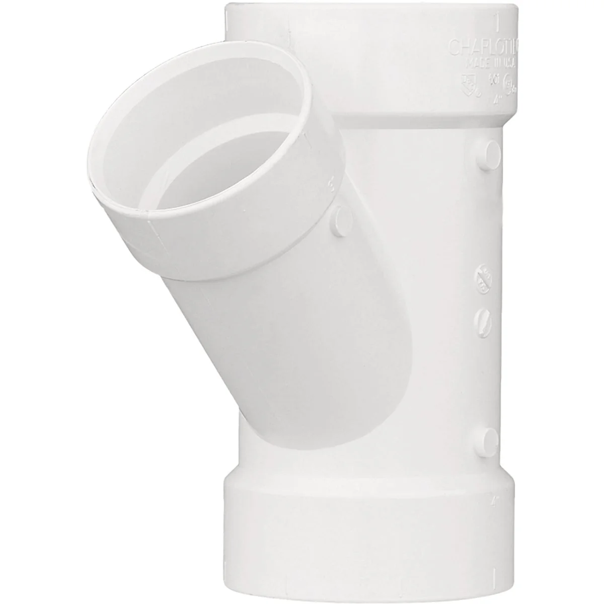 Top-Quality Charlotte Pipe 4 In. x 1-1 2 In. Schedule 40 DWV Reducing PVC Wye Smart
