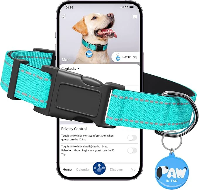 Refined Reflective Dog Collar for Large Dogs Sustainable