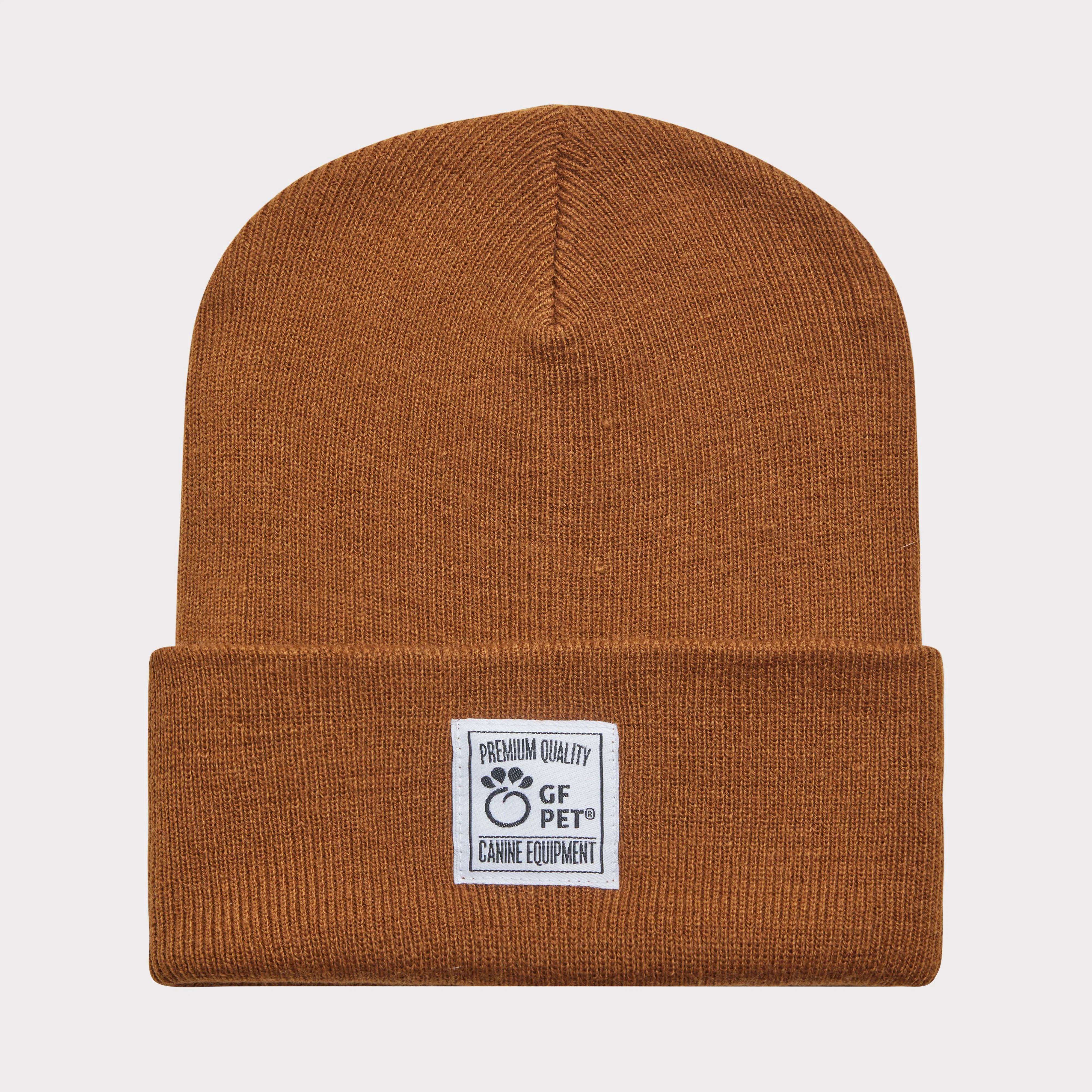 Detailed Human Logo Beanie - Caramel Effective