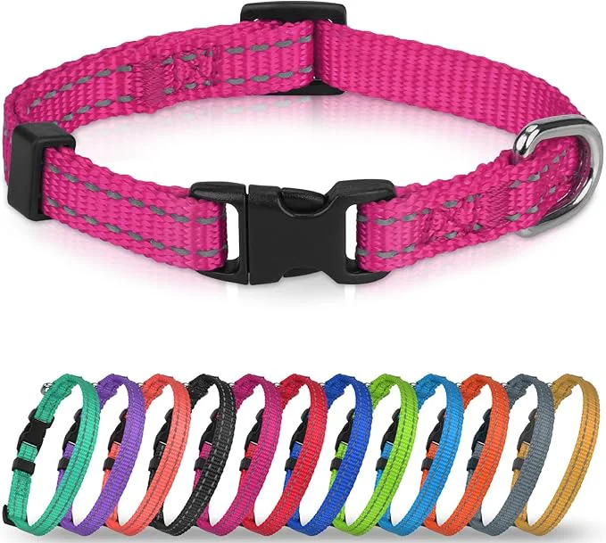 Smooth Joytale Small Dog Collar Reflective and Adjustable Nylon Collar Next-Generation