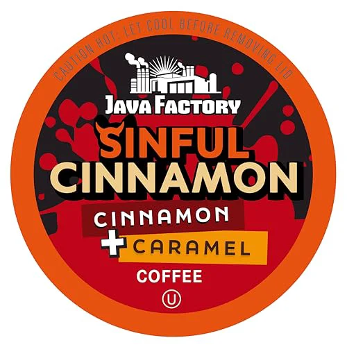 Versatile Coffee Pods Cinnamon Flavored Coffee Compatible with K Cup Brewers Including 2.0 40 Count Authentic