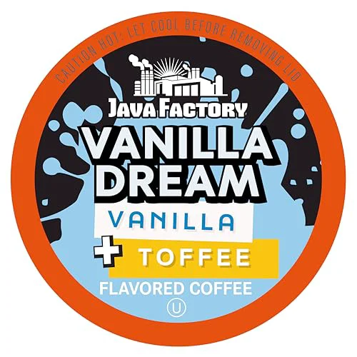 Versatile Coffee Pods Vanilla Flavored Coffee Compatible with K Cup Brewers Including 2.0 80 Count Prestigious