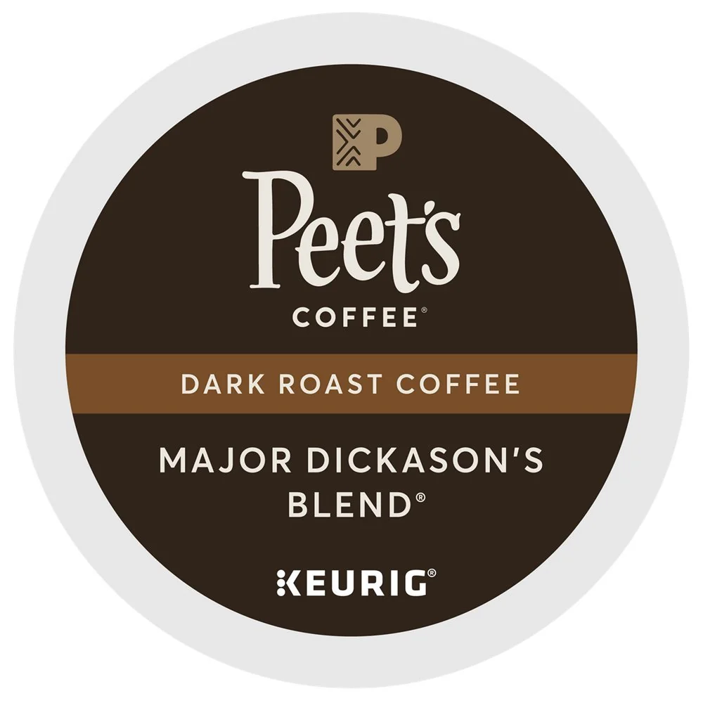 Consistent Peet's Coffee Major Dickason Blend Single Cup Coffee for Keurig K-Cup Brewers 40 count Powerful
