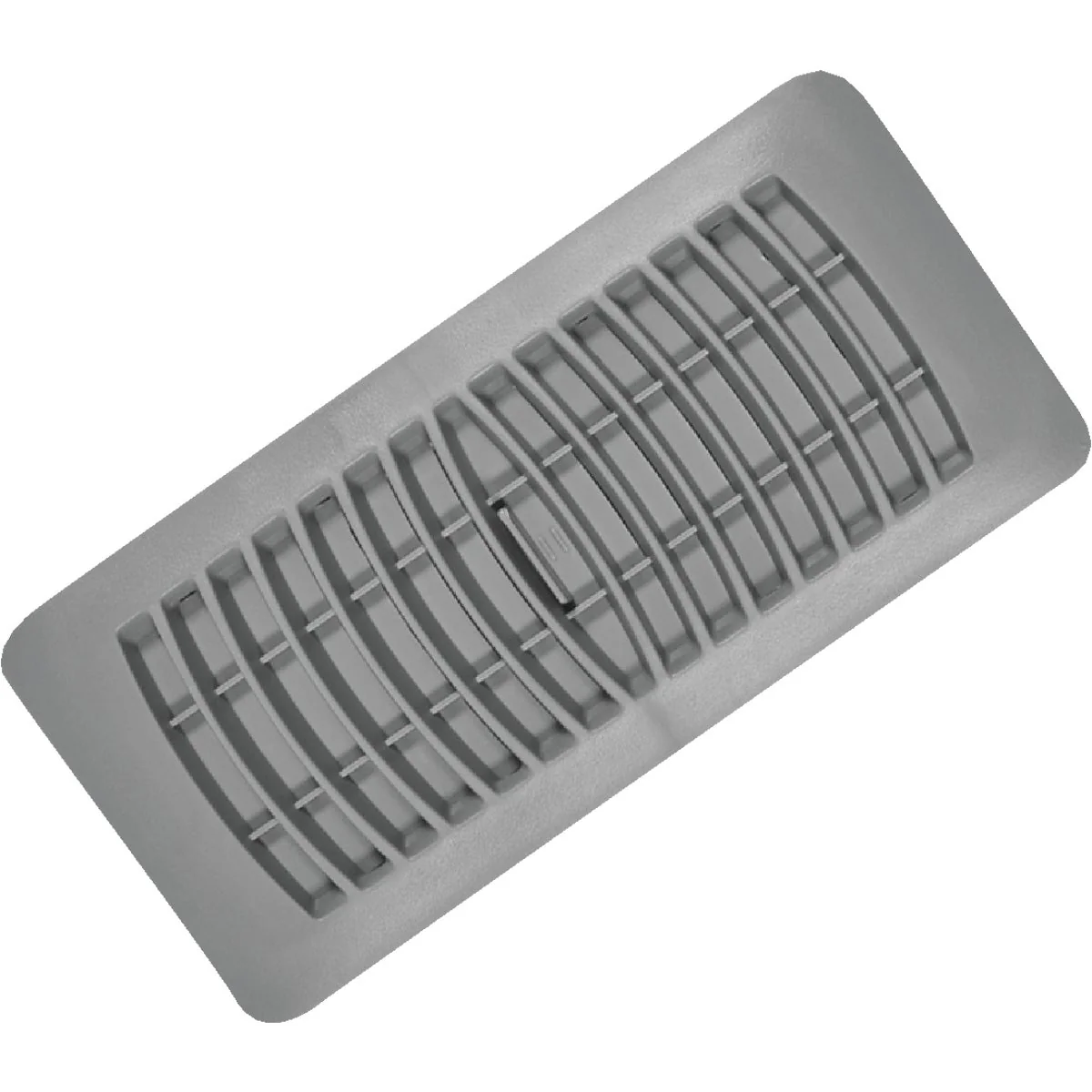 Dependable Imperial 4 In. x 10 In. Gray Plastic Louvered Floor Register Crafted