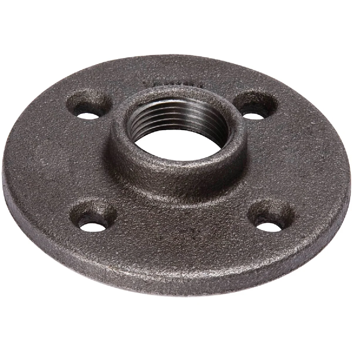 Solid Southland 1-1 2 In. x 4-9 16 In. Black Iron Floor Flange Excellent