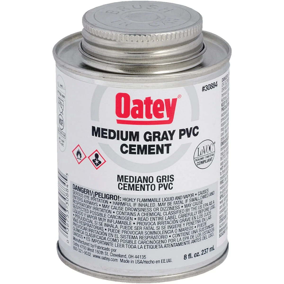 Comfortable Oatey 8 Oz. 40 F to 90 F PVC Gray Cement High-Grade
