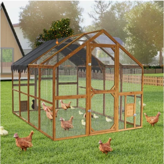Secure Outdoor Chicken Enclosures With Platforms Waterproof Cover Refined