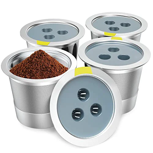 Durable Reusable K Cups Compatible with Ninja Coffee Maker 4 Count Fashionable