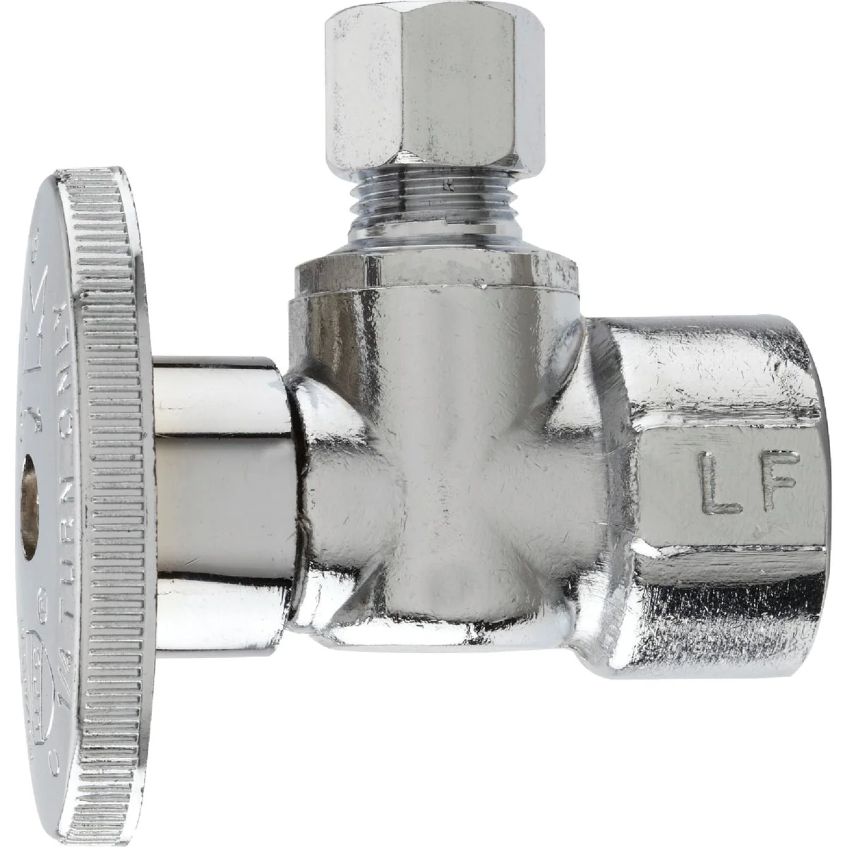 Elegant Do it 1 2 In. FIP x 1 4 In. OD Chrome-Plated Brass Quarter Turn Angle Valve Genuine