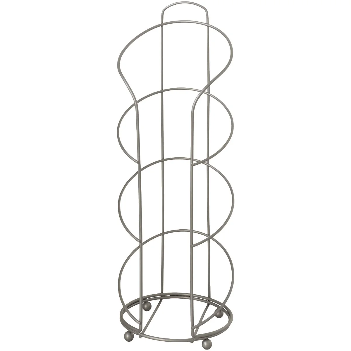 Safe Zenna Home Satin Nickel standing Toilet Paper Holder Convenient