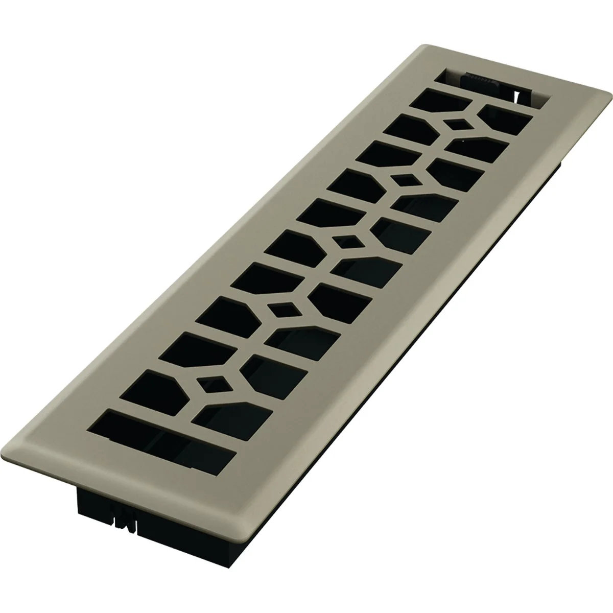Genuine Imperial Templar 2-1 4 In. x 12 In. Satin Nickel Steel Floor Register Sophisticated