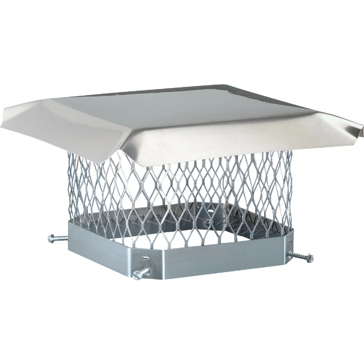 Expertly Made Shelter 13 In. x 13 In. Stainless Steel Single Flue Chimney Cap Lightweight