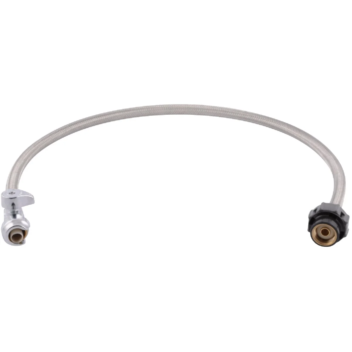 Solid SharkBite Click Seal 1 2 In. x 1 2 In. x 30 In. L Stainless Steel Faucet Connector Minimalist