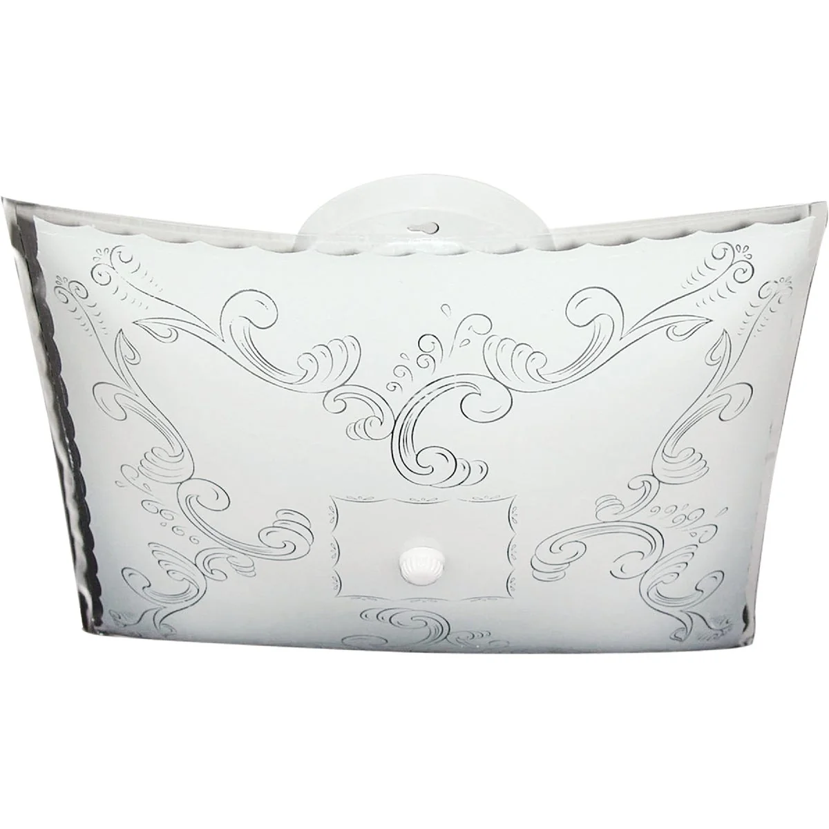 Elegant Home Impressions 12 In. White Incandescent Flush Mount Ceiling Light Fixture Fast