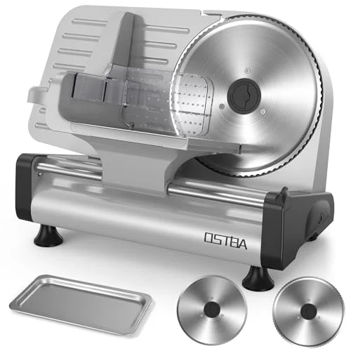 Effective Meat Slicer Two 8.7 Stainless Steel Blades Exceptional