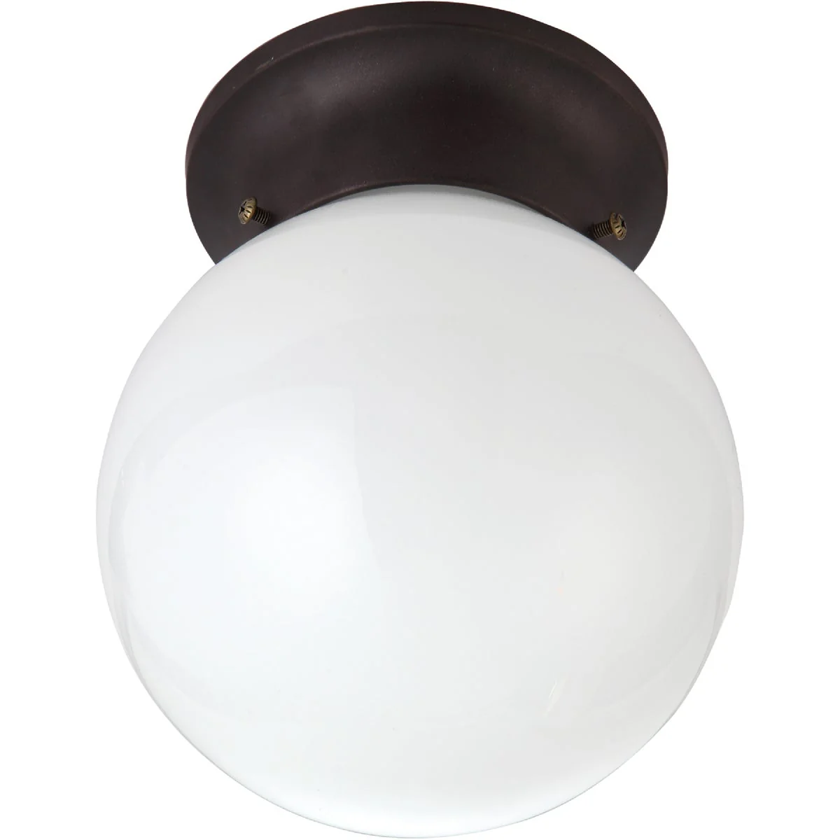 Green Home Impressions 6 In. Oil Rubbed Bronze Incandescent Flush Mount Ceiling Light Fixture Top-Quality