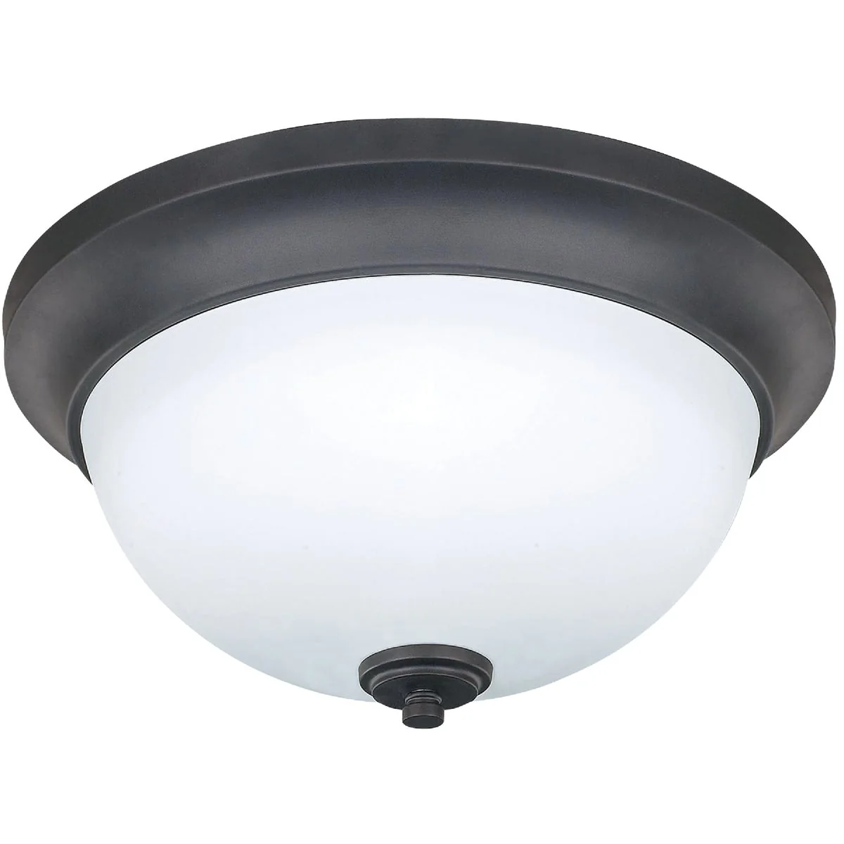 Relaxed Home Impressions New Yorker 13 In. Oil-Rubbed Bronze Incandescent Flush Mount Ceiling Light Fixture Optimized