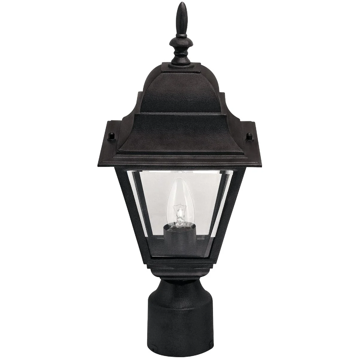 Powerful Home Impressions Black Incandescent Post Light Fixture Fast