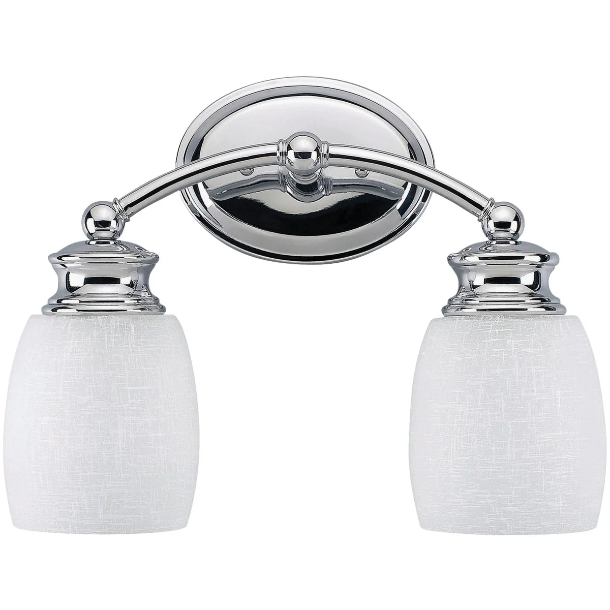 Next-Generation Home Impressions Palms 2-Bulb Chrome Vanity Bath Light Bar High-Performance