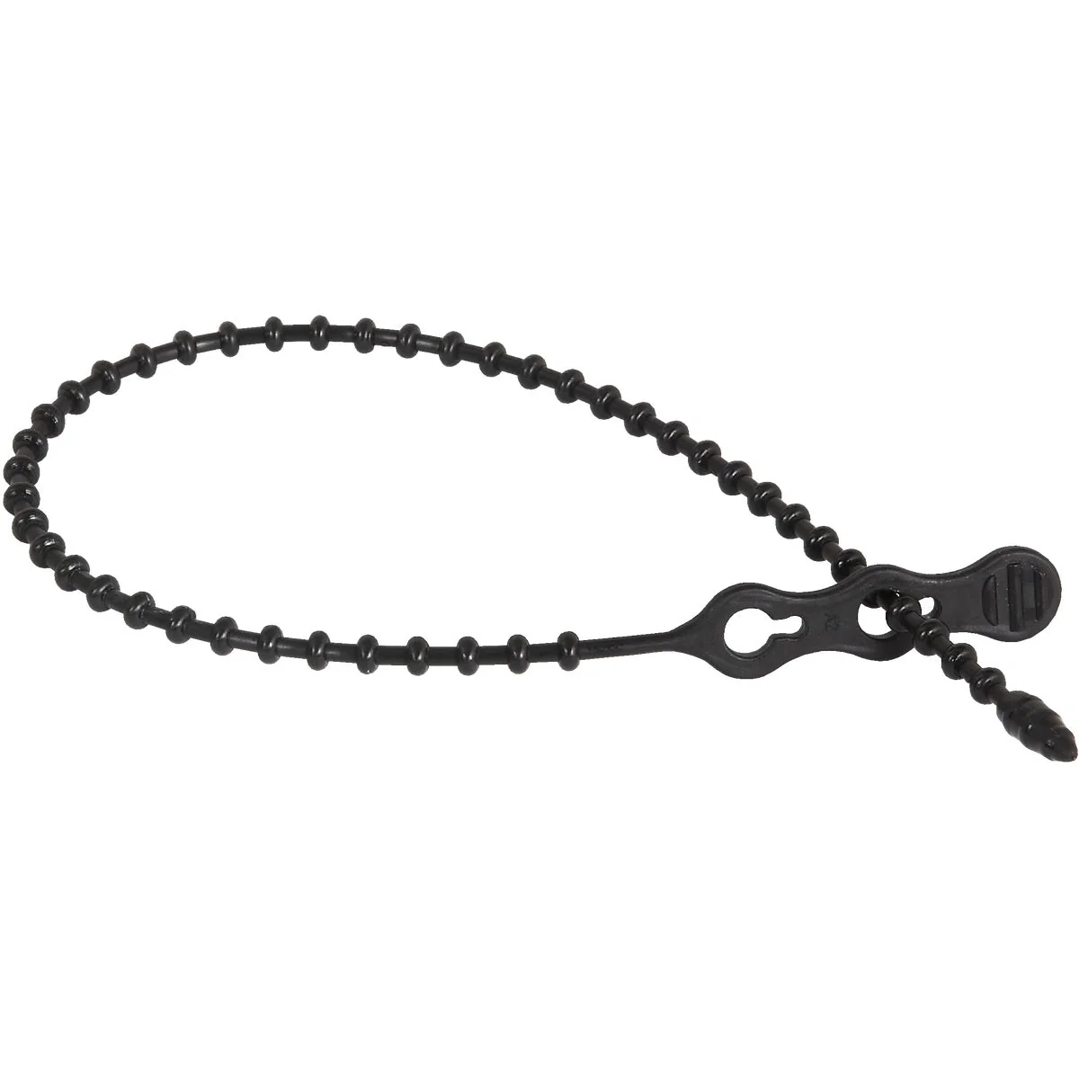 Natural Gardner Bender Beadle Wrap 12 In. x 1 4 In. Black Flexible Plastic Cable Tie 15-Pack Outstanding
