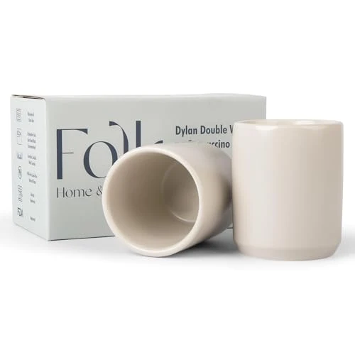 Solid Dylan Cappuccino Cups 2 Count Recyclable