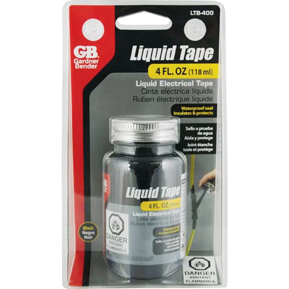 High-Grade Gardner Bender 4 Oz. Black Electrical Liquid Tape Green